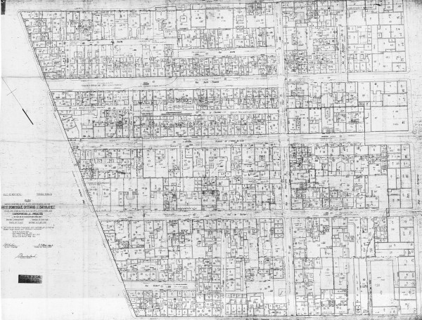 Plan d'expropriation L31-Saint-Louis. VM001-4-2, dossier 801.1-2/1. Archives de la Ville de Montréal.