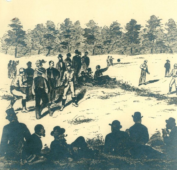 Baseball à l'Île Sainte-Hélène, Candian Illustrated News, 1872, VM6-D1980-32-A