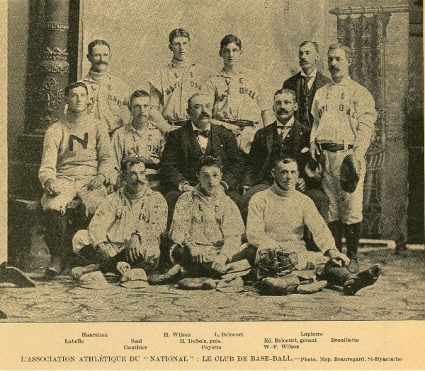 Le club de baseball Le National, extrait du journal Le Monde illustré, 29 août 1896, VM6-D1980-32-6