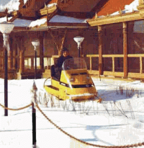 Un Ski Doo sur le site de l'Expo, 1967