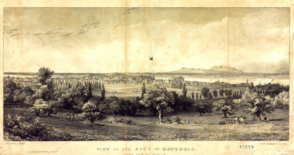 Vue de Montréal vers 1831