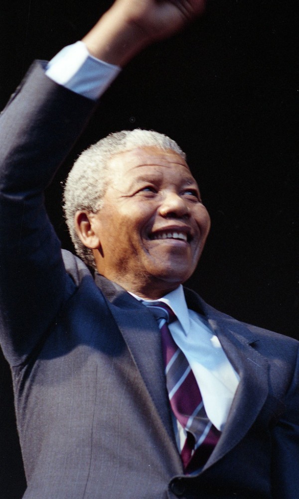 Nelson Mandela sur la scène du Champ-de-Mars à Montréal, 19 juin 1990, VM94, U5430-190