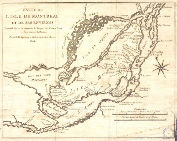 Plan de l'ile de Montréal, 1744, BM5-C-26-050