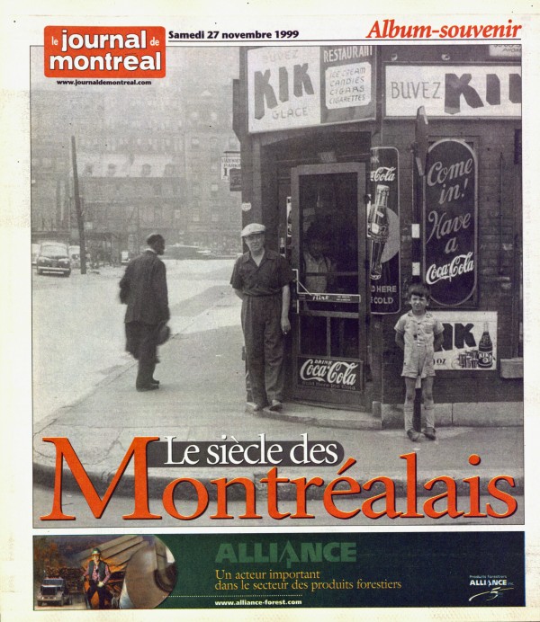 Le siècle des Montréalais, cahier spécial du Journal de Montréal, 1999.