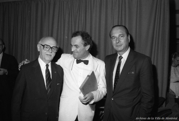 Jean Drapeau, Charles Dutoit et Jacques Chirac, 25 juillet 1984, VM94-E5761-077.