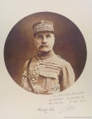 Affiche dédicacée par le maréchal Foch. 1921. BM5,S3,D11.