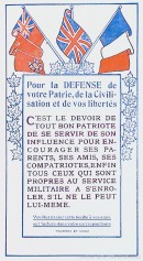 Affiche de recrutement destinée aux Montréalais. 1914-1918. P25,SB,SS1,D2.