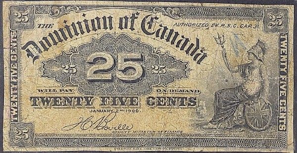Monnaie canadienne. 1914-1918. SHM4,S4,D13.