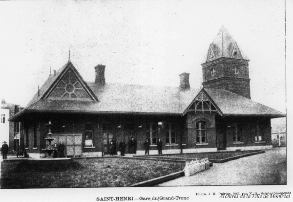 Gare de Saint-Henri, début du 20e siècle. VM6,R3067-2_3619-4636O-002