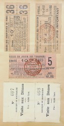 Billets d'entrée, Paris. 1913. BM1,S1,SS7.