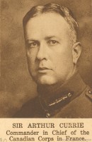 Sir Arthur Currie, commandant des troupes canadiennes en France. 1914-1918. BM1,S5,P481.