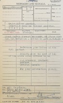 Formulaire confirmant le décès du lieutenant Drummond au front, 1918. P104,S1,SS1,D1.