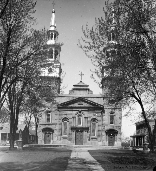 Église du Sault-au-Récollet, reproduction d'Edgar Gariépy, années 1920, BM42-G0814_pl-ver