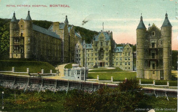 Carte postale de l'hôpital Royal Victoria, début du 20e siècle, VM6S10-R3087-2_687O-001A