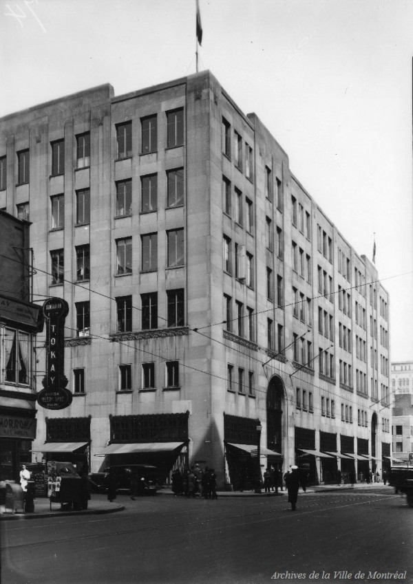 Magasin Simpson(977,rue Sainte-Catherine Ouest, entre les rues et Mansfield), 1936, VM94-Z69-1