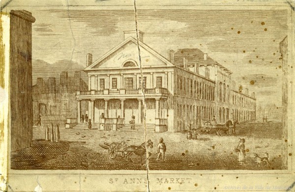Le marché Saint-Anne, siège du Parlement du Canada-Uni, années 1840, VM6,R3596-2_400_1845-1859-002