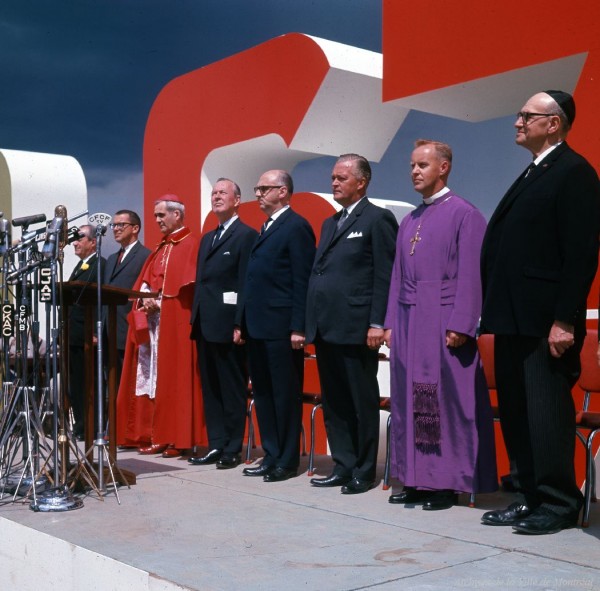 Inauguration des travaux d'Expo 67, photo Yvon Bellemare, 12 août 1963, VM94-EXd002-007