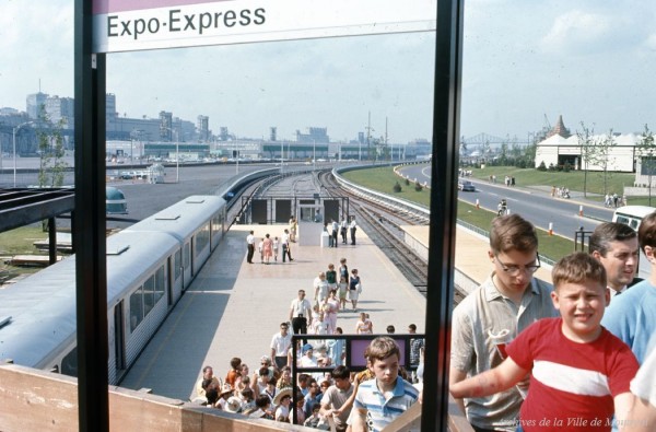 Station de l'Expo-Express à la Cité du Havre, 1967, VM94-EXd025-027