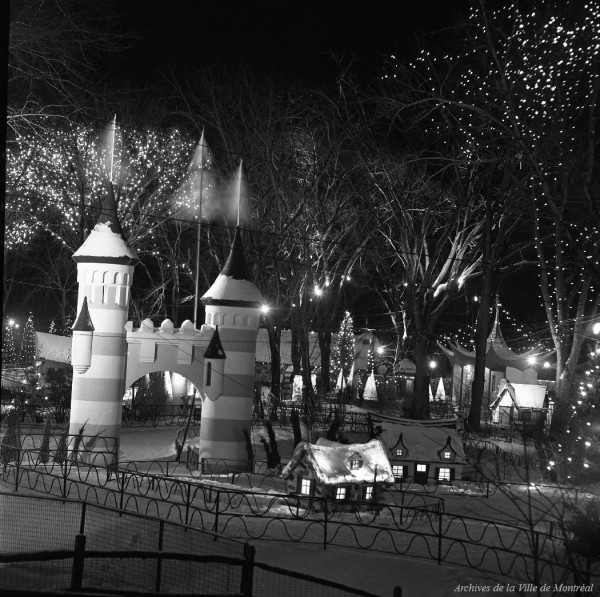 Le jardin des merveilles, photo Raymond Gagnon, 17 décembre 1965. VM94-A0263-051