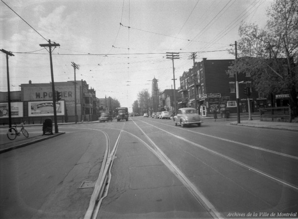 Homicide involontaire à l’intersection du boulevard Rosemont et de l’avenue De Lorimier. - 12 mai 1949. VM95-Y-1-1-3-D11. Archives de la Ville de Montréal.
