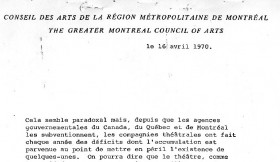 Règlement pour les compagnies de théâtre. - 1970. Archives de la Ville de Montréal. VM118-05_03