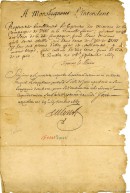 Jean Talon, intendant de 1665 à 1668 et de 1670 à 1672. - . Pièce signée le 29 septembre 1667. BM7-1_25P005. https://www.biographi.ca/fr/bio/talon_jean_1F.html