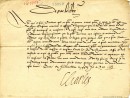Charles IX, roi de France (1560-1574). Lettre signée le 23 mars 1567. BM7-1_05P001.