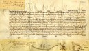 Alexandre VII, pape (1655-1667). Bulle sur parchemin signée en 1657 : dispense de consanguinité à des habitants du Rouergue, France. BM7-1_01P003.