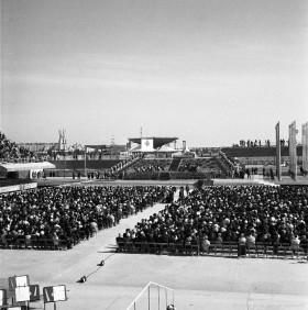 Inauguration de l'Expo 67. 27 avril 1967. VM94-X003-004. Archives de la Ville de Montréal.