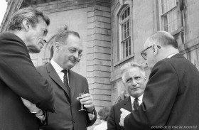 Visite du maire de Lausanne, Georges-André Chevallez. - 1er mai 1967. Archives de la Ville de Montréal. VM94-X005-015