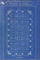 Diagramme du plafond de la salle de distribution de la Bibliothèque de la Ville de Montréal. 1914. BM60-5_3-079. Archives de la Ville de Montréal.