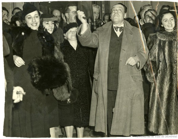 Victoire électorale de Camillien Houde le 12 décembre 1939. P146-2-2-D2-P005. Archives de la Ville de Montréal.
