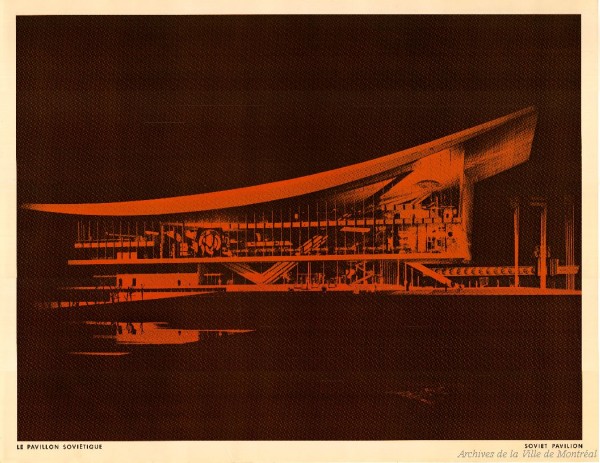 Maquette du pavillon soviétique. – 1967. – Archives de la Ville de Montréal. P067-1_058P17