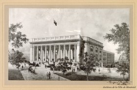 Dessin de la future bibliothèque municipale, par l'architecte Eugène Payette. 1914. BM060-3-2_004