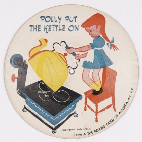 Disque pour enfants produits par la RCA-Victor, années 1950-1960. 1800.0162.1. Musée des ondes Emile Berliner.
