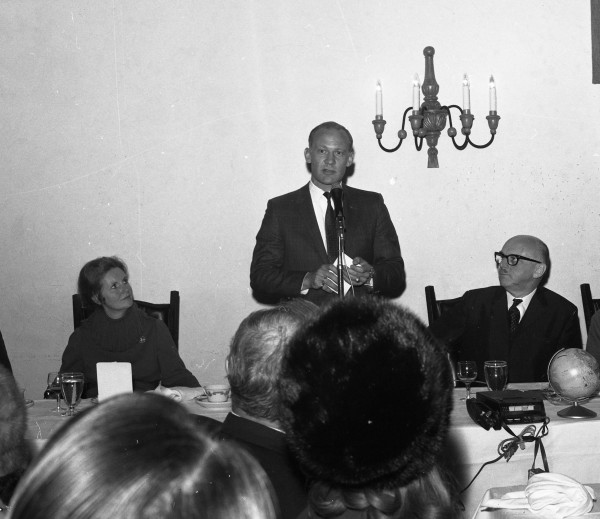 Discours d'Edwin «Buzz» Aldrin, 3 décembre 1969. Archives de la Ville de Montréal, VM94-E2515-002