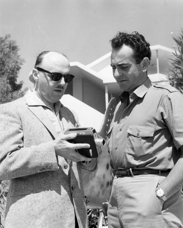 Le maire Jean Drapeau avec le comédien et animateur Guy Provost 1956.