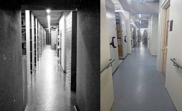 Chambre forte Vauquelin en 1964 et en 2024 (VM94-U0117-004)