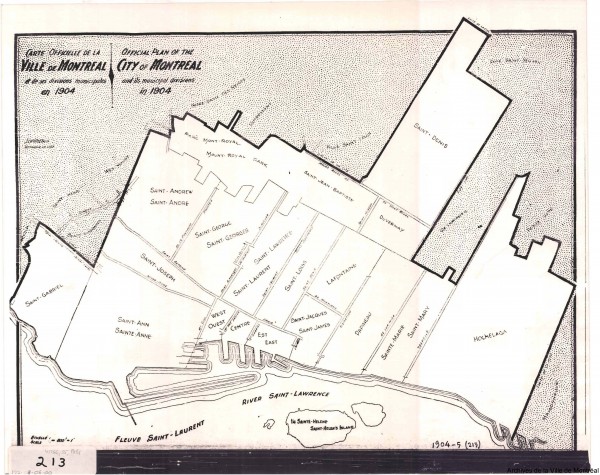 Les quartiers de Montréal en 1904. VM66-S5P081. AVM.