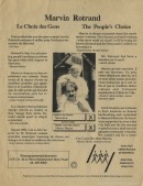 Affiche électorale de Marvin Rotrand en vue de l'élection générale du 4 novembre 1990. - 1990. P178-02-08-D007-005_1990. Archives de la Ville de Montréal