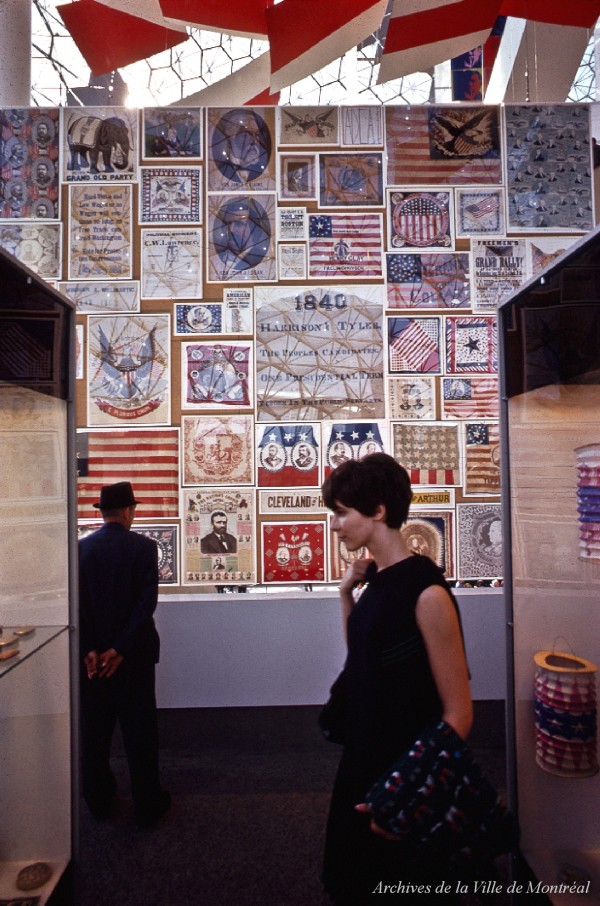 Île Sainte Hélène, Pavillon des États-Unis. - 1967. - Archives de la Ville de Montréal. P189-1-01-P013
